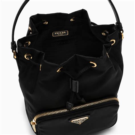 prada nylon bucket bag review|prada duet re nylon bag.